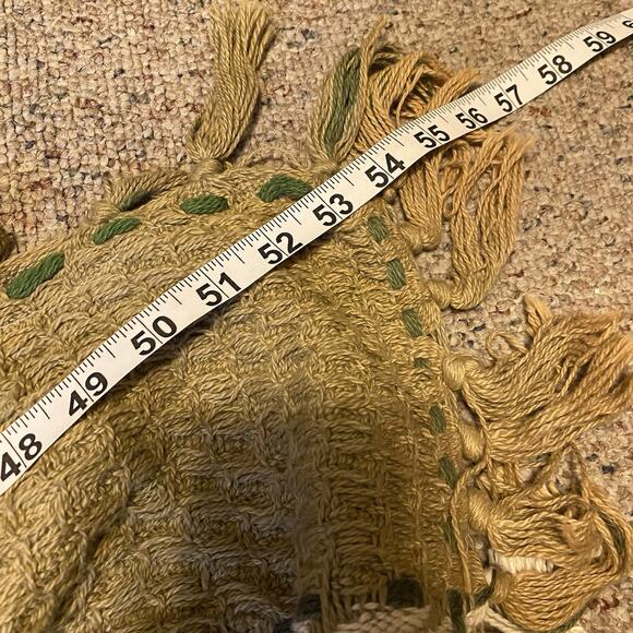 Woven Throw Blanket Fringe Soft Cotton Multicolor Check LoonLake Weaver 43”x53” - Picture 2 of 6